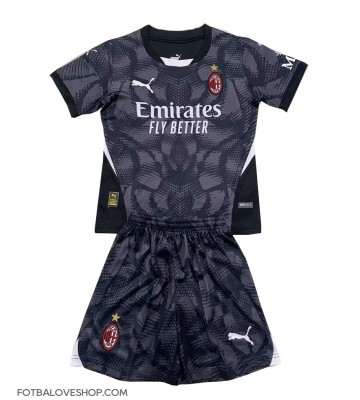 AC Milan Brankářské Dětské Domácí Dres 2024-25 Krátký Rukáv (+ trenýrky)